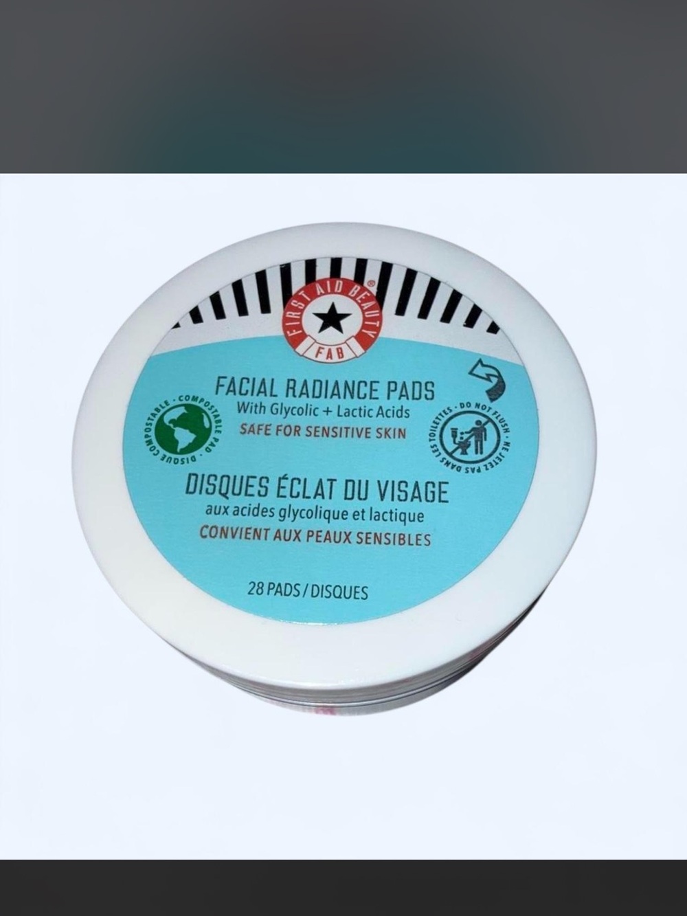 First Aid Beauty Facial Radiance Pads - Turquoise Blue Label